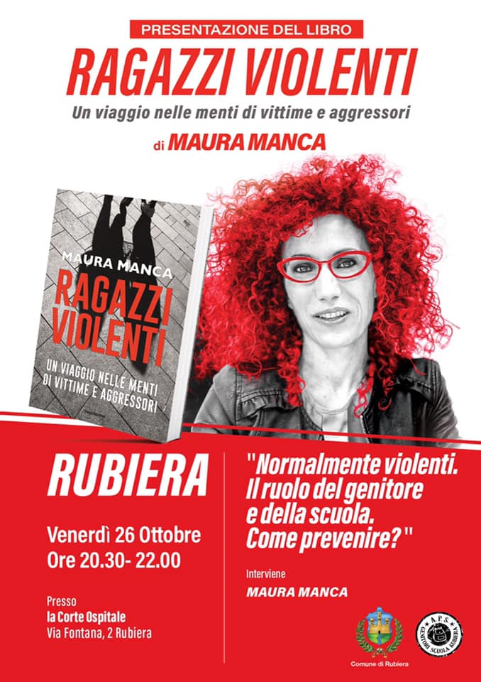 Normalmente violenti. Il ruolo del genitore e della scuola. Il 26 ottobre a Rubiera