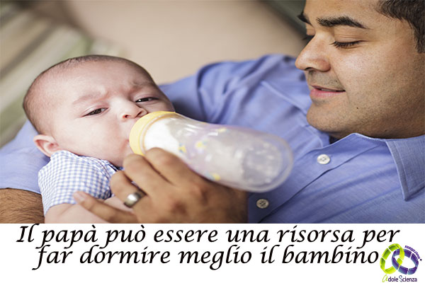 Il papà come risorsa per far dormire meglio il bambino