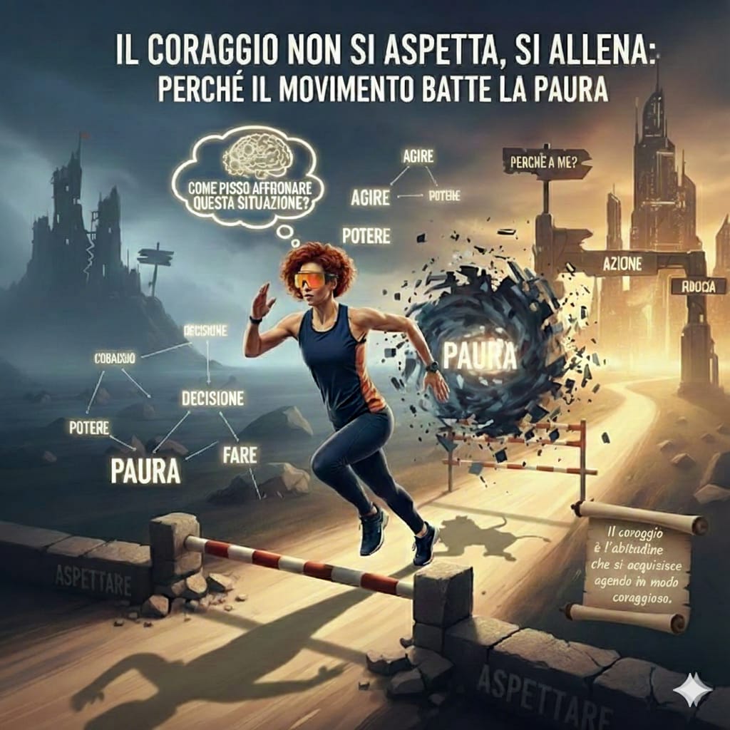 Il coraggio non si aspetta, si allena: perché il movimento batte la paura